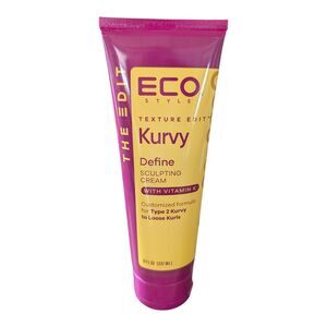 ECO Style Hair Sculpting Cream Texture Edit Kurvy Define 8 fl oz New
